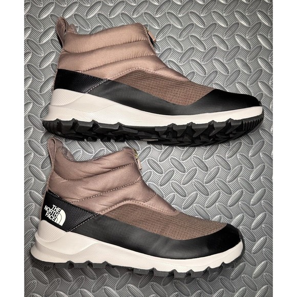 The North Face ThermoBall Progressive Zip II Waterproof brown Booties Sz 8 NEW - Picture 3 of 11